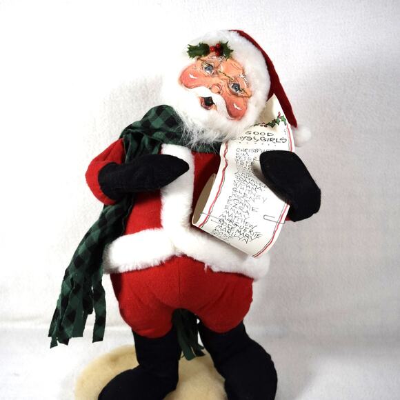 Annalee Santa Figure 18" Good Boys & Girls List 1997 Christmas Decor Whimsical - Picture 3 of 16